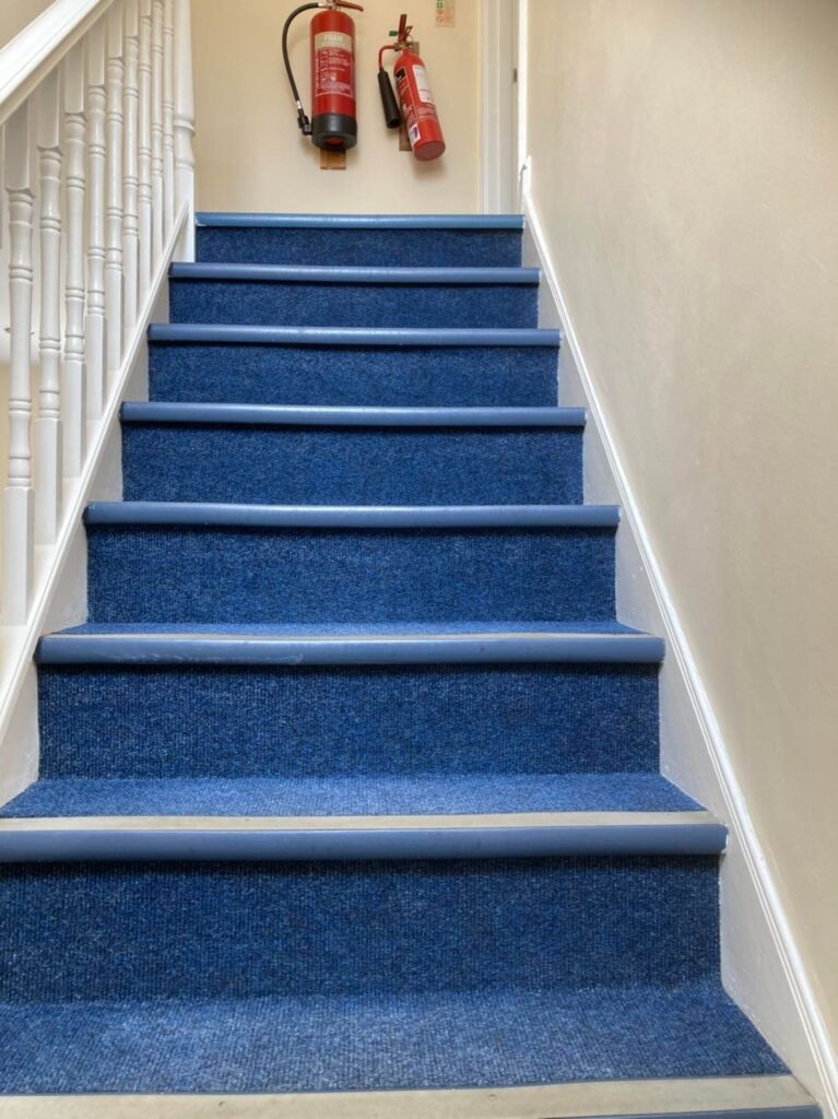 Stairs after cleaning