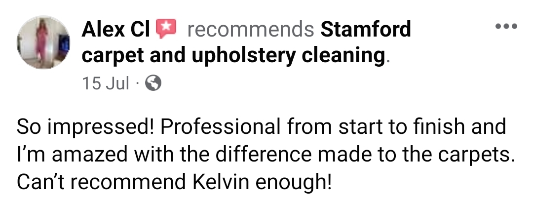 So impressed! Professional from start to finish and I’m amazed with the difference made to the carpets. Can’t recommend Kelvin enough!